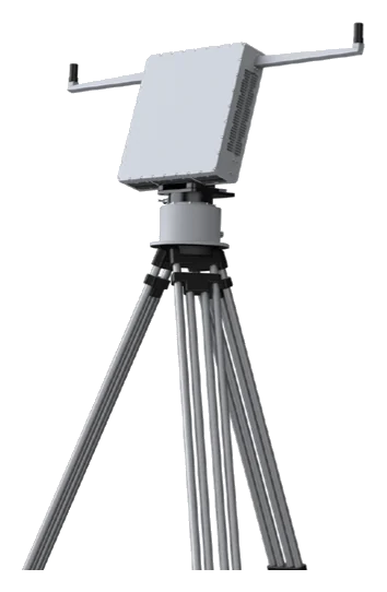 Skyner Radar R5 phased-array low-altitude surveillance radar on tripod